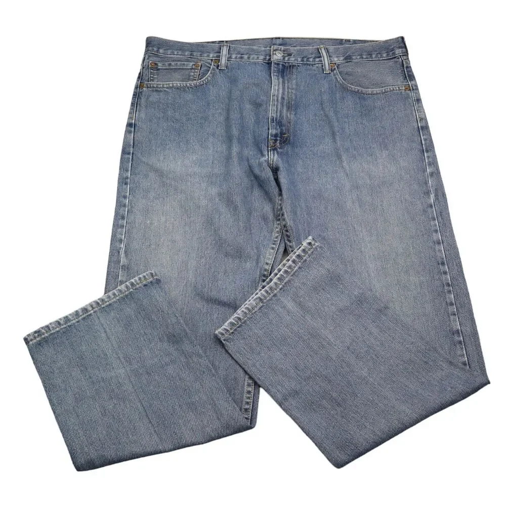 Levis Jeans Mens 40x30 Blue 505 Pants Straight Leg Denim Casual Workwear